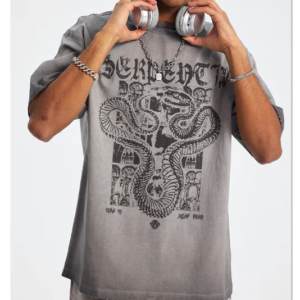 Trendy brand versatile couple unisex style men's and women's retro cotton T-shirt top with half sleeves, loose and simple, cool and stylish on the street